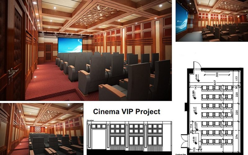 طراحی سینما Vip-پلان